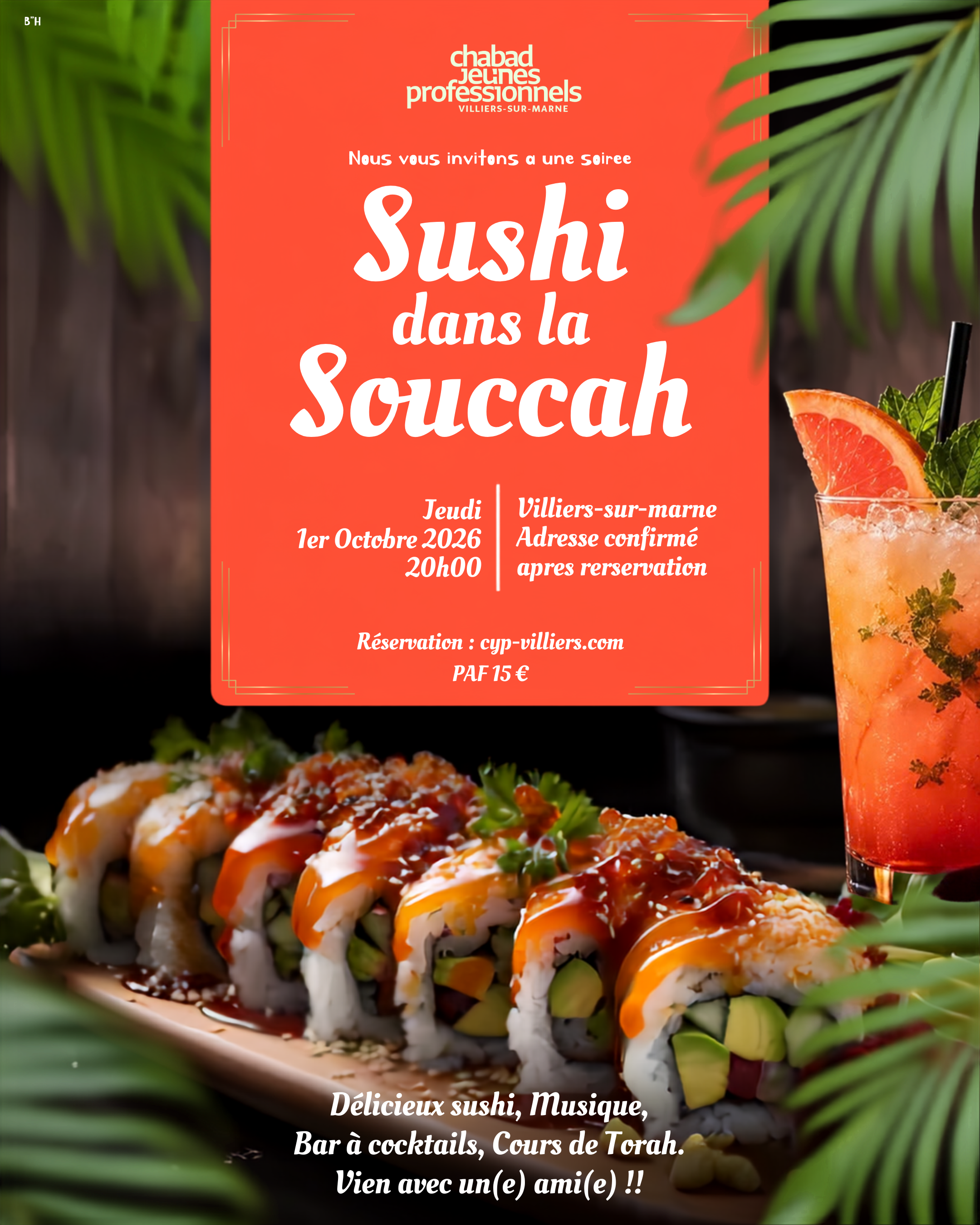 Sushi dans la souccah